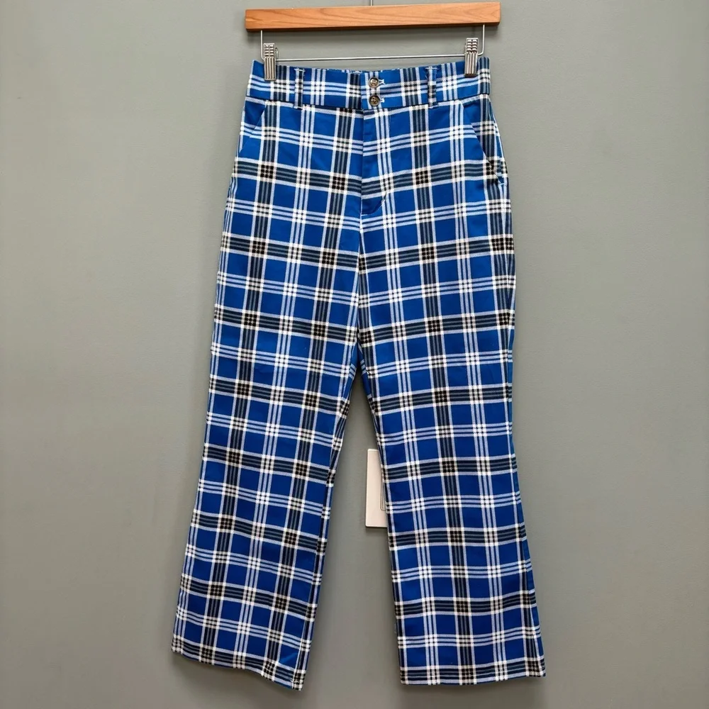 Loudmouth Fairway Gimme Pant Blue Plaid Golfing 6